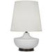 Robert Abbey Michael Berman Nolan 27.5" Standard Table Lamp Ceramic/Linen/Metal in Pink/Gray/Brown | 27.5 H x 18 W x 18 D in | Wayfair MDV25