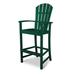 POLYWOOD® Palm Coast Outdoor Bar Chair Plastic in Green | 52.75 H x 24 W x 24.75 D in | Wayfair HND202GR