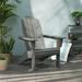 POLYWOOD® Vineyard Curveback Resin Adirondack Chair in Green | 40.5 H x 31.25 W x 34.5 D in | Wayfair AD600GR