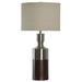 Red Barrel Studio® Shirley 32" Brushed Steel w/ Bronze Table Lamp in Brown/Gray | 32 H x 16 W x 16 D in | Wayfair RDBS8045 33339139