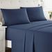 Red Barrel Studio® Budde Soft Double Brushed Sheet Set Microfiber/Polyester in Blue/Navy | 96 H x 81 W in | Wayfair RDBT4476 42231885