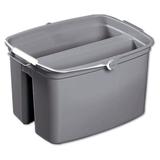Rubbermaid Commercial Products Brute 17-Quart Double Utility Pail in Gray | 10 H x 15 W in | Wayfair FG261700GRAY