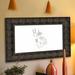 Rayne Mirrors Feathered Accent Wall Mounted Dry Erase Board Wood in Black/Brown/White | 49 H x 103 W x 1.25 D in | Wayfair W49/42.5-96.5