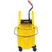 Rubbermaid Commercial Products WaveBrake Down Press Combo 35 Qt. Mop Bucket w/ Wringer, Steel | 36.5 H x 15.7 W in | Wayfair 757788YL