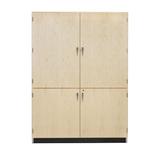 Shain 84" H x 60" W x 22" D Storage Cabinet Manufactured Wood/Solid Wood in Brown | 84 H x 60 W x 22 D in | Wayfair TC - 13