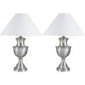 Sintechno Artistic 27.5" Table Lamp Set Metal in Gray | 27.5 H x 21 W x 21 D in | Wayfair S-6235SN