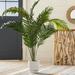 Highland Dunes Grover 60" H Artificial Palm Plant Silk/Plastic in White | 60 H x 52 W x 47 D in | Wayfair SEHO2078 26056981