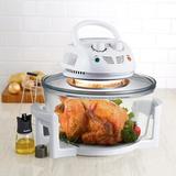 NutriChef SereneLife Halogen Oven Air Fryer Stainless Steel in Gray/White | 12.25 H x 13.5 W x 16.25 D in | Wayfair PKAIRFR48