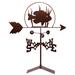 SWEN Products Fish Sun Pan Weathervane Metal/Steel in Brown/Gray | 30 H x 21 W x 15.5 D in | Wayfair 1052-Roof