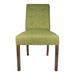 Red Barrel Studio® Kacey Tufted Side Chair Upholstered/Fabric in Green | 39 H x 21 W x 23 D in | Wayfair E6A4ACEC126F48079C8BF32734BE0F14