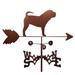 SWEN Products Rivas Shar Pei Dog Weathervane Metal/Steel in Brown/Gray | 30 H x 21 W x 15.5 D in | Wayfair 1269-Side