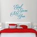 Sweetums Wall Decals God Gave Me You Wall Decal Vinyl in Blue | 42 H x 48 W in | Wayfair 1690Teal