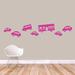 Sweetums Wall Decals 7 Piece Traffic Wall Decal Set Vinyl in Pink | 11 H x 23 W in | Wayfair 1049Hot Pink