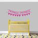 Sweetums Wall Decals Twinkle Twinkle Little Star Banner Wall Decal Vinyl in Pink | 16 H x 48 W in | Wayfair 2532HotPink