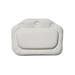 Symple Stuff Soft Cushioned Bath Pillow w/ Suction Cups Plastic in White | 8.25 H x 11.75 W x 1.5 D in | Wayfair SYPL3991 43412353