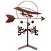 SWEN Products Hubert Ultra Light Airplane Weathervane Metal/Steel in Brown/Gray | 30 H x 21 W x 15.5 D in | Wayfair 1164-Roof