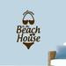 Sweetums Wall Decals "Welcome to the Beach House" Wall Decal Vinyl in Black/Brown | 36 H x 22 W in | Wayfair 2067Brown