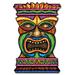 The Beistle Company Jumbo Tiki Cutout Wall Décor in Green/Orange/Pink | 36 H x 24 W in | Wayfair 54553