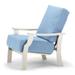 Telescope Casual St. Catherine Deep Patio Chair w/ Cushions Plastic in White | 36.25 H x 30 W x 35.25 D in | Wayfair KK7642A01