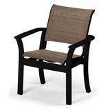 Telescope Casual Leeward MGP Sling Stacking Café Outdoor Chair Sling, Glass in Black | 34 H x 28.5 W x 26 D in | Wayfair 950811002