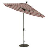 Telescope Casual Value 9' Market Umbrella Metal in Red/White/Brown | Wayfair 19M74A01