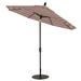 Telescope Casual Value 9' Market Umbrella Metal in Red/White/Brown | Wayfair 19M74A01