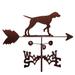 SWEN Products Rivas English Pointer Weathervane Metal/Steel in Brown/Gray | 30 H x 21 W x 15.5 D in | Wayfair 1233-Flat