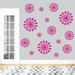 Sweetums Wall Decals 15 Piece Abstract Circle Wall Decal Set Vinyl in Pink | 18 H x 18 W in | Wayfair 1425HotPink