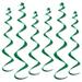 The Beistle Company Twirly Whirlys Wall Décor in Green | 36 H x 6 W x 1 D in | Wayfair 50065-G