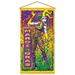 The Holiday Aisle® Finkelstein Mardi Gras Door Wall Decor in Indigo/Yellow | 32.75 H x 5.5 W in | Wayfair 94F2CB4C1DCD4668B5771458BE409BA5