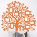 The Decal Guru Family Tree Pictures Wall Decal Vinyl in Orange | 60 H x 54 W in | Wayfair 1939-WALL-01-03