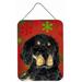 The Holiday Aisle® Snowflakes Holiday Christmas Print on Plaque Metal in Green/Red | 16 H x 12 W x 0.02 D in | Wayfair THLA3548 39946419