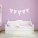 Sweetums Wall Decals Floral Bunting Banner Wall Decal Vinyl in Pink | 22 H x 60 W in | Wayfair 2720White