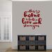 Sweetums Wall Decals "This Home Is Built on Love & Shenanigans" Wall Decal Vinyl in Red | 36 H x 36 W in | Wayfair 2737Cranberry