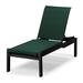 Telescope Casual Leeward MGP Sling Lay-flat Stacking Armless Long Frame Chaise w/ Wheels Plastic in Black | 43.75 H x 28.5 W x 72 D in | Outdoor Furniture | Wayfair