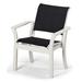 Telescope Casual Leeward MGP Sling Stacking Café Outdoor Chair Sling, Glass in White | 34 H x 28.5 W x 26 D in | Wayfair 950605D02