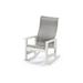 Telescope Casual Leeward MGP Sling Supreme Rocking Outdoor Chair Plastic/Resin/Sling in White | 44 H x 29 W x 31 D in | Wayfair old-955695701