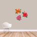 Sweetums Wall Decals Tropical 3 Piece Flowers Wall Decal Set Vinyl in Gray | Small | Wayfair 2829SM