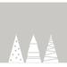 The Holiday Aisle® Betancourt Christmas Tree Set Wall Decal Vinyl in White | 48 H x 27 W in | Wayfair 6255F4B94AEB4B2F87E2D68CCBC236B0