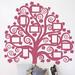 The Decal Guru Family Tree Pictures Wall Decal Vinyl in Pink | 60 H x 54 W in | Wayfair 1939-WALL-01-06