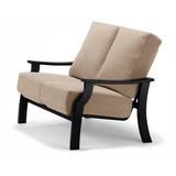 Telescope Casual St. Catherine Deep Loveseat w/ Cushions Plastic in Black/Brown | 36.25 H x 52 W x 35.25 D in | Outdoor Furniture | Wayfair