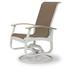 Red Barrel Studio® Hinch Swivel Patio Dining Chair Sling in White | 39 H x 27.5 W x 28.5 D in | Wayfair B49FE763ECE644E7B79735258979EEA0