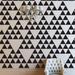 The Decal Guru Triangle Pattern Wall Decal Vinyl in Black | 4 H x 4 W in | Wayfair 1271-WALL-01-24