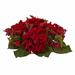 The Holiday Aisle® Mixed Candelabrum in Vase Polyester/Faux Silk/Plastic/Fabric | 6 H x 14 W x 14 D in | Wayfair THDA4311 42473272