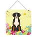 The Holiday Aisle® Easter Eggs Greater Swiss Mountain Dog Wall Décor Metal in Black/Gray/Yellow | 8 H x 6 W in | Wayfair THLA4665 39992796