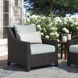 Three Posts™ Northridge Patio Chair w/ Sunbrella Cushions, Wicker | 32 H x 30 W x 33 D in | Wayfair FE1F19AB4D714A8D8C7A16DD7C23A72F