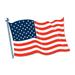 The Holiday Aisle® Patriotic American Flag Cutout in Blue/Red | Wayfair THLA1205 39059934