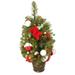 Tori Home 2' Pre-Lit Candy Fantasy Artificial Christmas Tree - Clear Lights, Resin | 20 H x 10 W x 6 D in | Wayfair XDY782-RE/WH