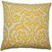 The Pillow Collection Wafai Ikat Bedding Sham Cotton Blend in Green/Brown | 26 H x 20 W x 5 D in | Wayfair STD-BAR-MER-M9792-POLLEN-C75P25