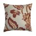 The Pillow Collection Rhynisha Floral Bedding Sham Polyester in Red/White | 26 H x 20 W x 5 D in | Wayfair STD-MER-M9310-GINGER-P97L3